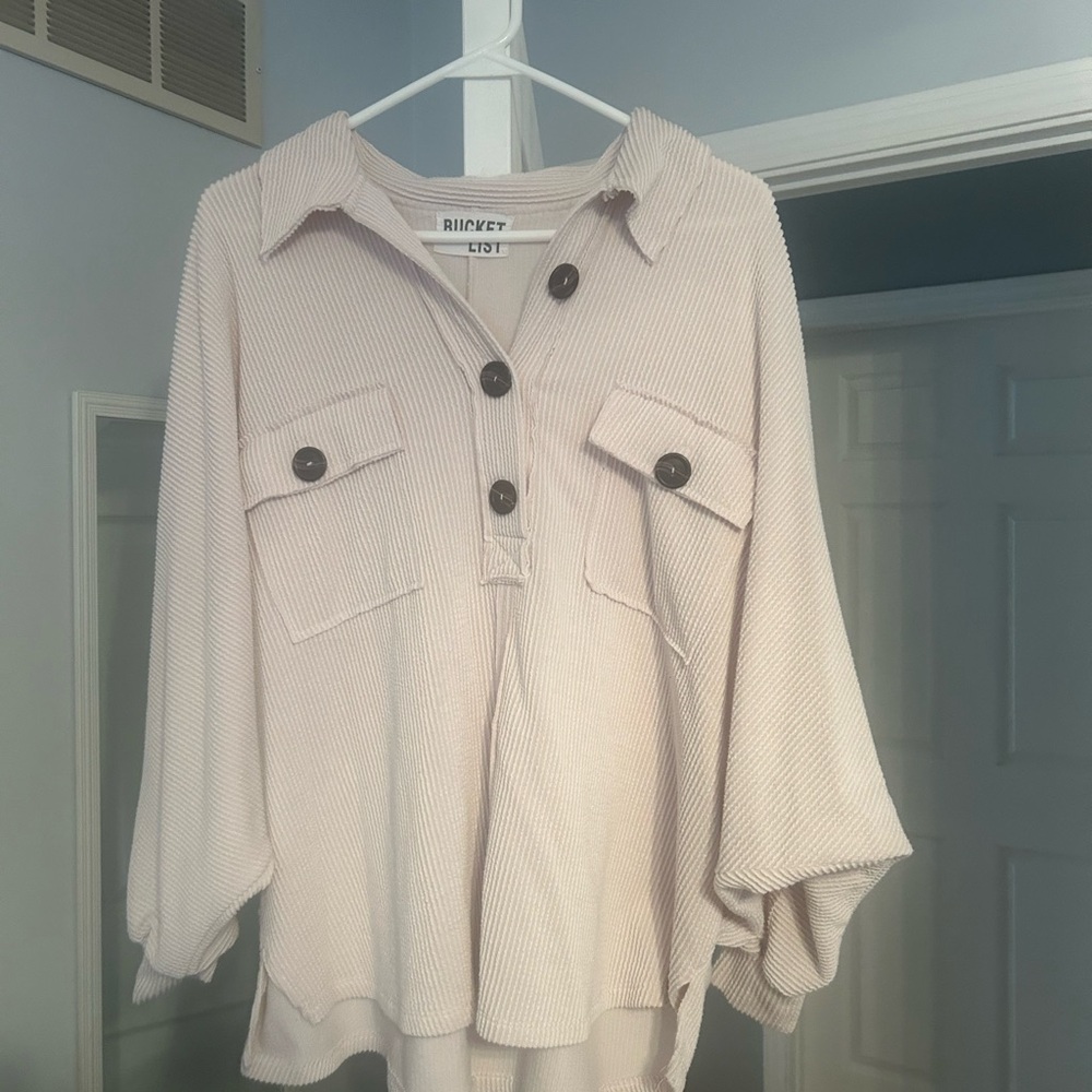 Light pink Textured Blouse